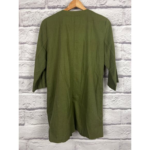 Eileen Fisher Womens S Sustainable Office Old Money Minimalist Open Front Jacket - Picture 4 of 11